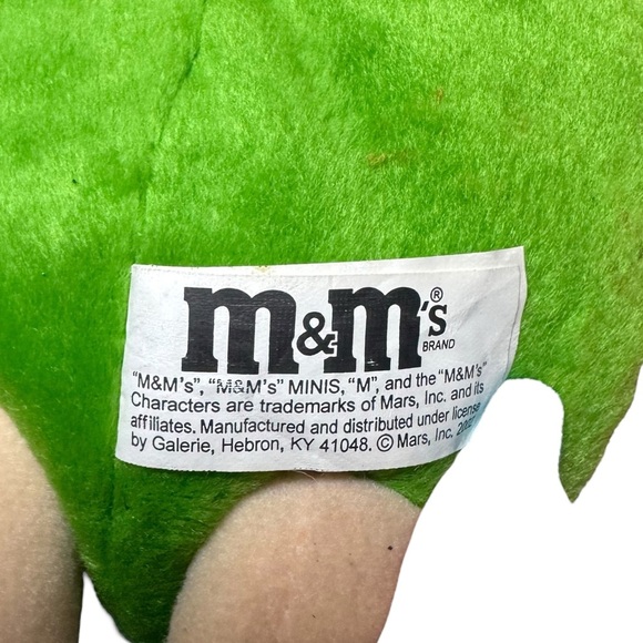 2002 Green M&M Ornament w Bag & Tags Mars Promo - Picture 8 of 16